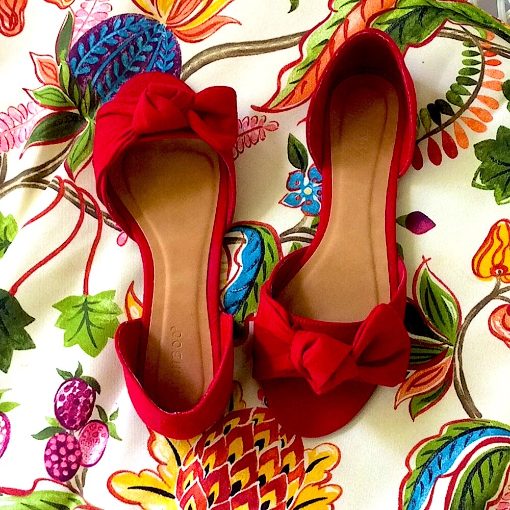 Sooo adorable RED shoes ❤️ Never worn. NWOT